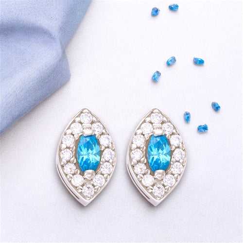 Taraash 925 Sterling Silver Pear Stud Earring For Women