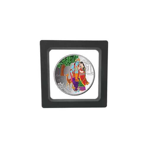 Taraash 999 Purity 20Gm RadhaKrishna with Deer Silver Coin With Gift Packaging By ACPL