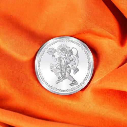 Taraash 999 Silver God Hanumanji 10 Gram Coin CF22R3G10W