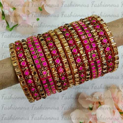 Bridal Radiance Silk Thread Bangles - STB016