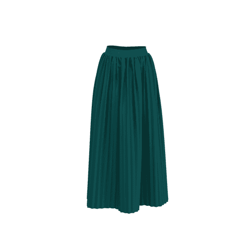 Sophisticated Sway Pleated Long Customised Skirt_CSKT006