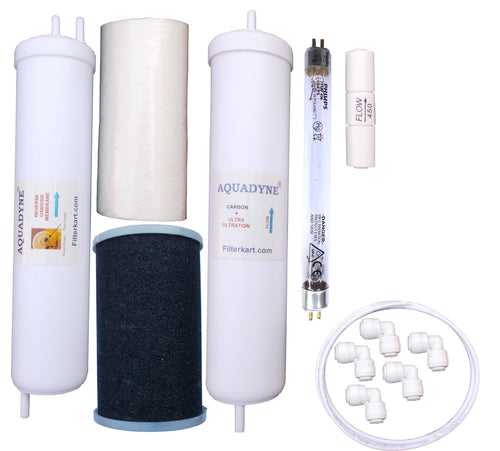 Aquadyne's RO Service Kit for Pureit Classic RO + UV water purifier with Installation guide and Youtube video installation support, 1- Piece, White