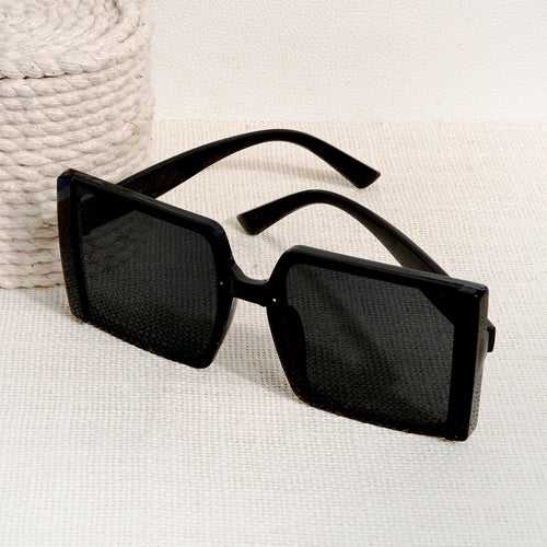 Rave Black Oversized Sunglasses