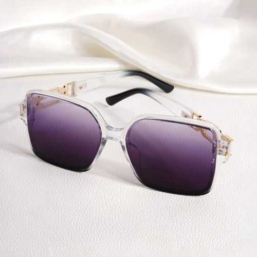 Tea Party Square Purple Sunglasses