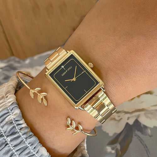 Kristyn Gold Watch Bracelet Stack