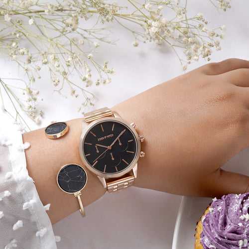 Venessa Gold Watch Bracelet Set