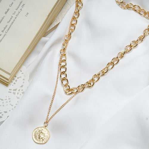 Nodo Chain Link Gold Layered Necklace