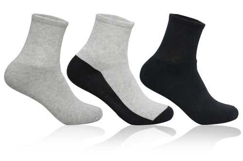 Men's PO3 Ankle Combed Cotton Terry Sports Socks