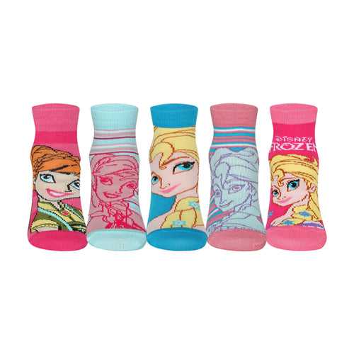 Supersox Disney Frozen Ankle Length Socks for Kids Pack of 5