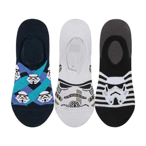 Supersox Disney Star Wars No Show Length Socks for Kids Pack of 3