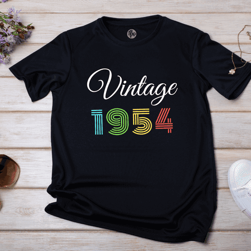 Vintage Custom Year Personalized Birthday T-Shirt