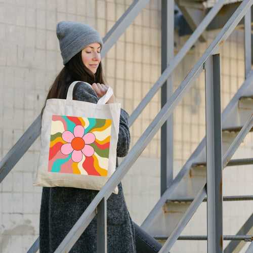 Absolute Blossom Tote Bag with Zipper