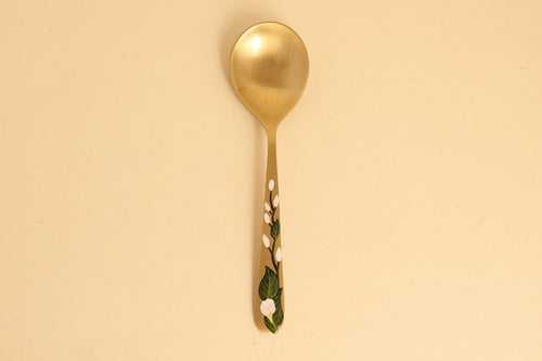 Chameli Brass Serving Spoon