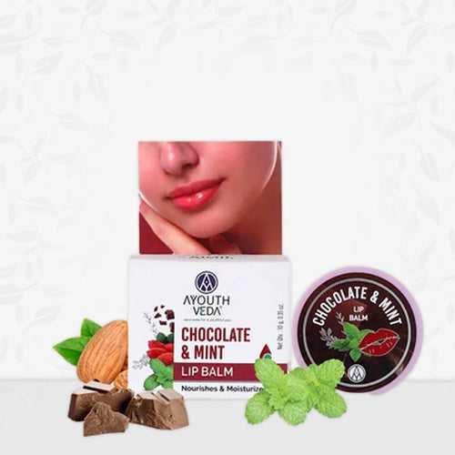 Ayouthveda Chocolate & Mint Lip Balm 10g