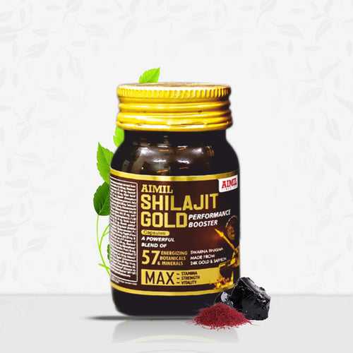 Aimil Shilajit Gold Capsules – Performance Booster