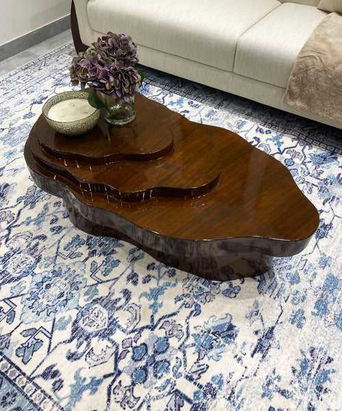 Teak Wave Three Tier Coffee Table