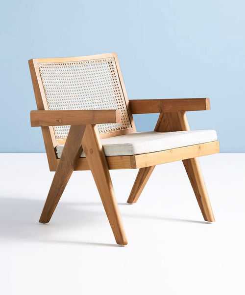 Teak Rattan Chair