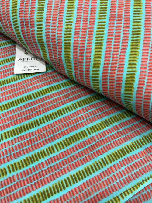 Printed pure cotton fabric