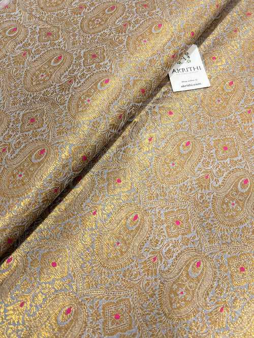 Pure Banarasi brocade fabric