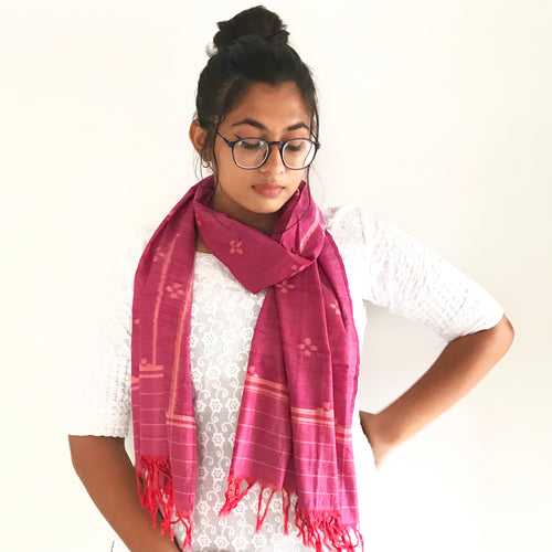 Mulberry Flower Ikat Stole