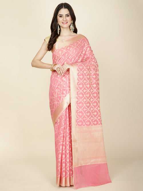 Zari Jaal Woven Cotton Saree