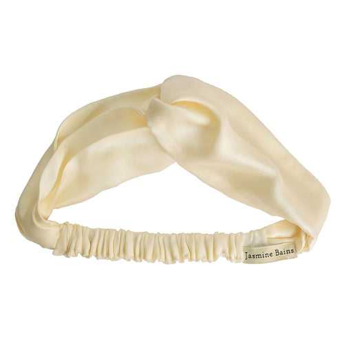 Mulberry Silk Knotted Headband - Ivory