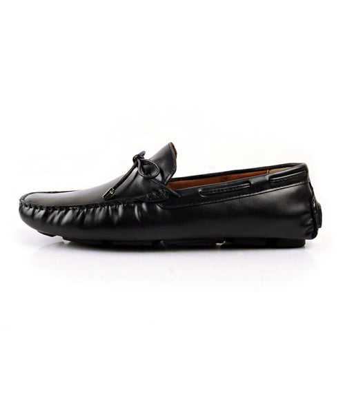 Laced Driving Loafer - Black