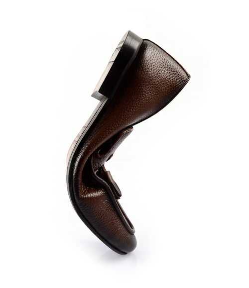Brown Milled Tassel Loafers - Ultra-Flex