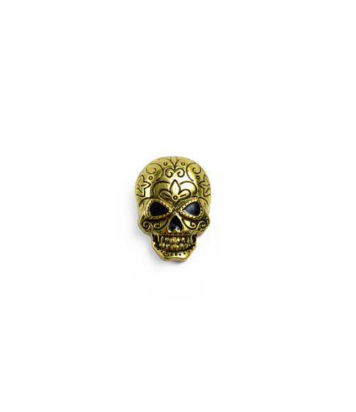 Gold Skull Brooch (Big)