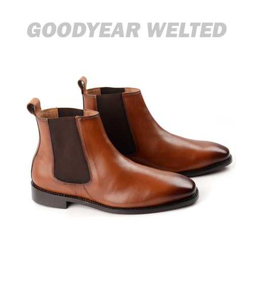Goodyear Welted - Chelsea Boot - Tan