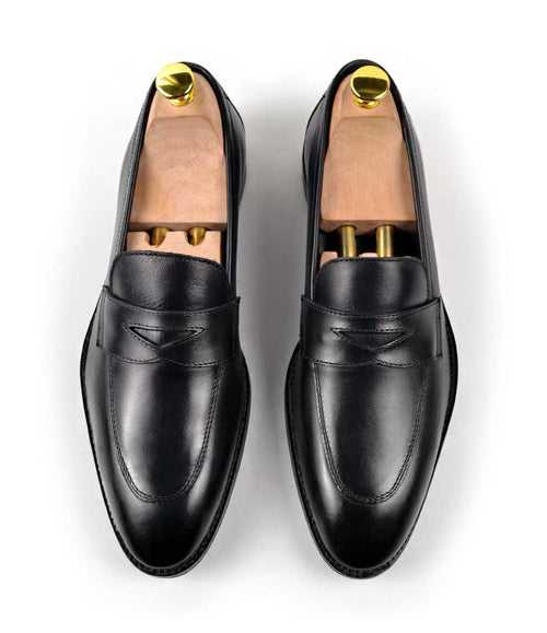 Full Black Penny Loafers