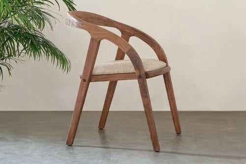 Nora Cushioned Chair - Rosewood