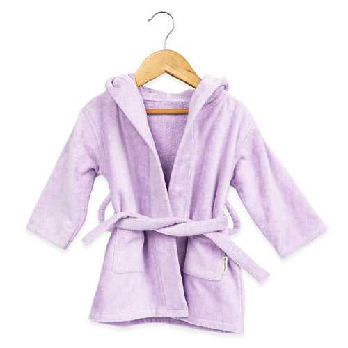 Hooded Baby Robe – Lilac