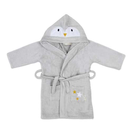 Hooded Baby Robe – Penguin