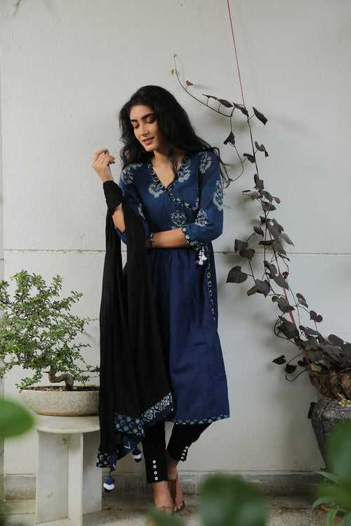 Women's Designer Dupatta  ( Black)