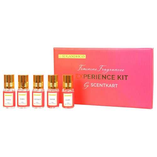 Feminine Attars Experience Kit (5x3ml Attar Miniatures) 15ml