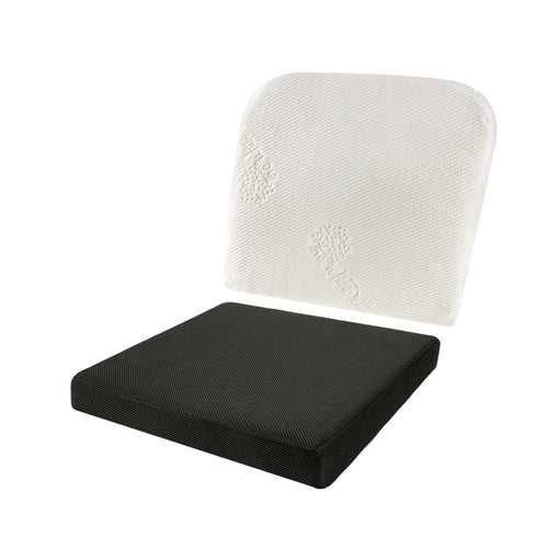 Felicity - Work From Home Combo - Slim Lumbar Back Seat Cushion & Indoor Square Seat Cushion - 16" x 16"  - Medium Firm