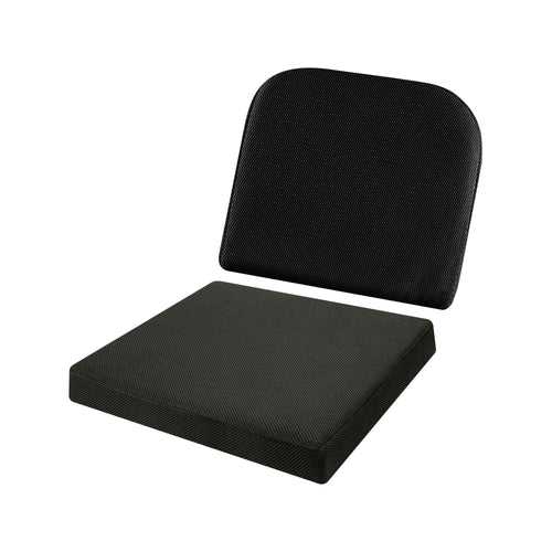 Rigor - Work From Home Combo - Slim Lumbar Back Seat Cushion & Indoor Square Seat Cushion- 18" x 18"  - Medium Firm