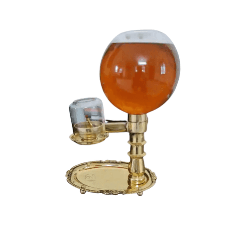 Akhand Deep Akhand Diya Oil Model Economy With Glass Chimney Continuous Oil Feeding System 1 Ltr