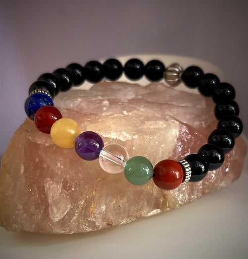 Multicolored Seven Chakra Healing Bracelet
