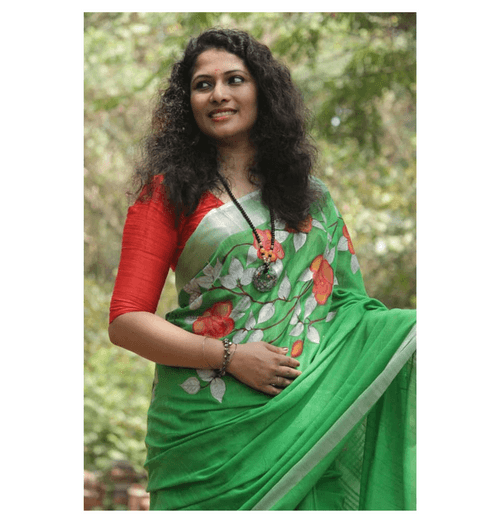 Hand Painted Kerala Traditional Saree