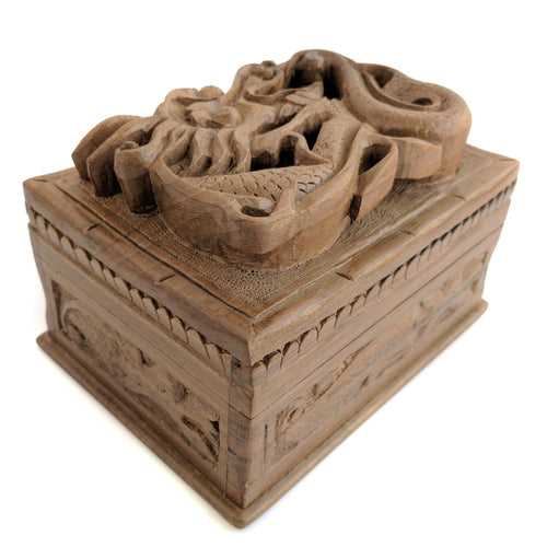 Wooden Secret Box Dragon