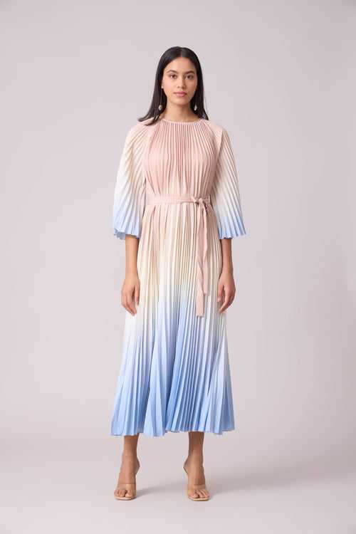 Ariel Maxi Ombre Dress - Beige