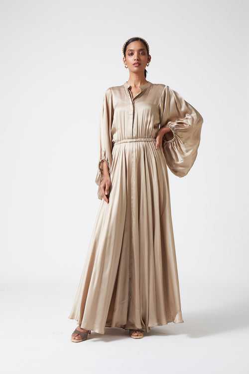 Valentina Full Sleeves Maxi - Champagne