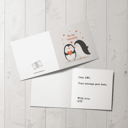 Penguin Couple card