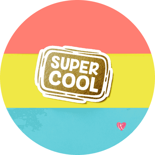 “Super Cool” Foil Vinyl Sticker