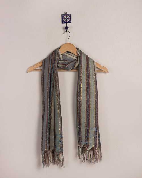 Stripes Woven Bhagalpuri Viscose Stole