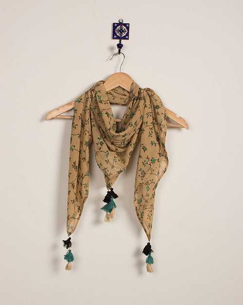 Screen Print Georgette Scarf