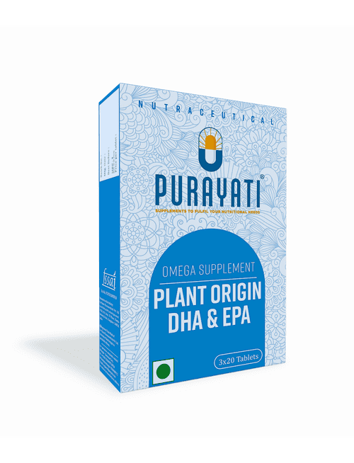 Purayati Omega 3 Supplement - Plant Origin DHA and EPA