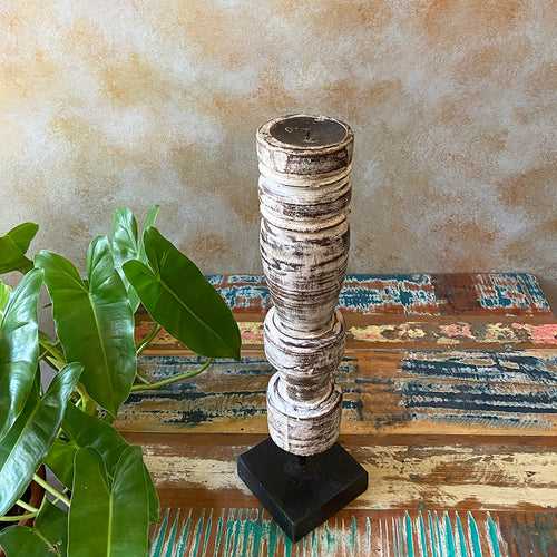 Charpai Leg Candle Stand